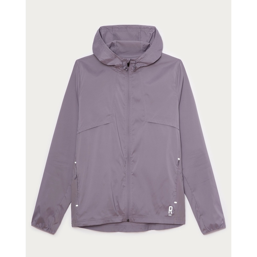 NWT Rhone Outpace Full Zip‎ Jacket Mens XL Gray Stone Running Hooded Vent $148
